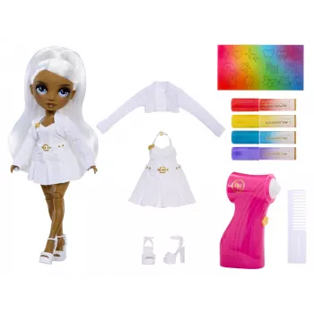 Rainbow High Air Brush & Create Fashion Dolls - Graue Augen, Modepuppe, Weiblich, 4 Jahr(e), Junge/Mädchen, Mehrfarbig