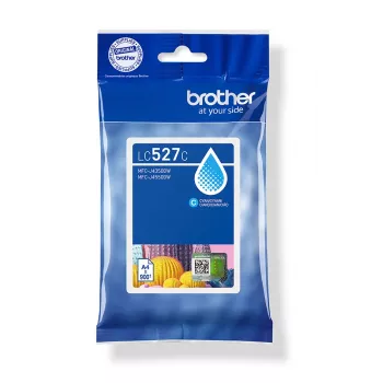 Brother Original LC527C Tintenpatrone - Cyan, Cyan, Pigmenttinte, 1 Stk., 900 Seiten, Einzelpackung