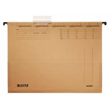 Leitz ALPHA Hängemappe Karton, Metall A4 Braun