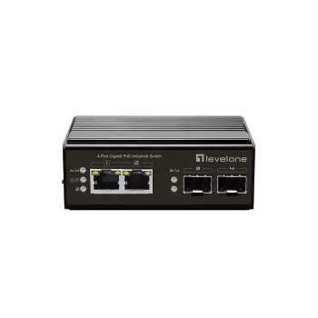 LevelOne IGP-0432 Netzwerk-Switch Unmanaged Gigabit Ethernet (10/100/1000) Power over Ethernet (PoE) Schwarz