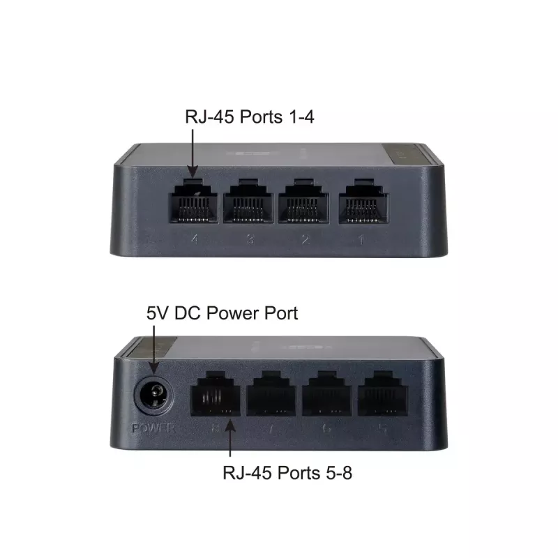 LevelOne FEU-0812 Netzwerk-Switch Unmanaged Fast Ethernet (10/100) Schwarz