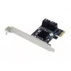 Conceptronic EMRICK 4-Port SATA PCIe Adapter mit SATA-Kabeln