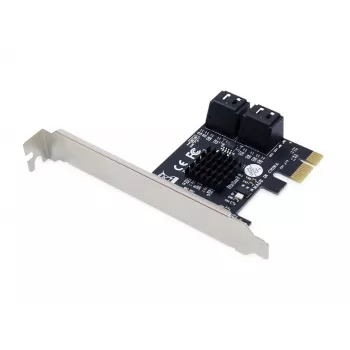 Conceptronic EMRICK 4-Port SATA PCIe Adapter mit SATA-Kabeln