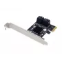 Conceptronic EMRICK 4-Port SATA PCIe Adapter mit SATA-Kabeln