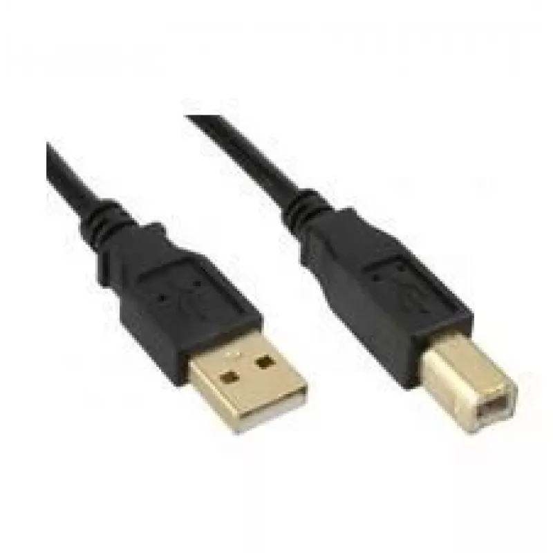 Microconnect USBAB5G USB-Kabel USB 2.0 5 m USB A USB B Schwarz