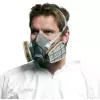 Atemschutzmaske 3M Serie 6000 L, wiederverwendbare Halbmaske, Größe L, grau