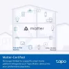 Smarte Steckdose TP‑Link Tapo Mini P110M — Wi‑Fi/Bluetooth Smart-Steckdose für Innenräume, 16 A, 100–240 V, 3680 W, weiß