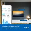 Smarte Steckdose TP‑Link Tapo Mini P110M — Wi‑Fi/Bluetooth Smart-Steckdose für Innenräume, 16 A, 100–240 V, 3680 W, weiß