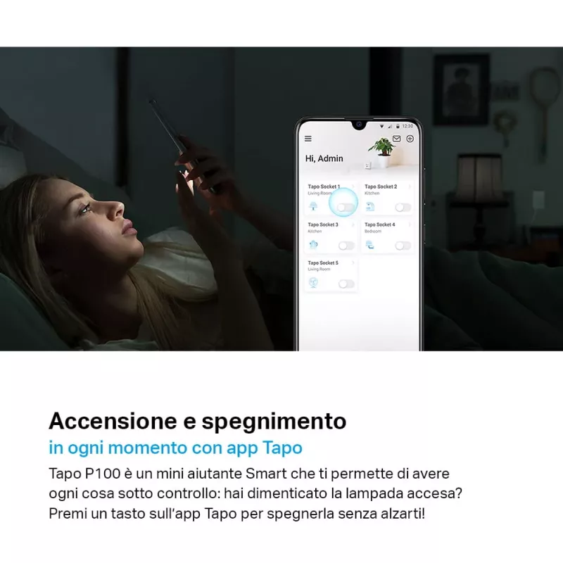 TP-LINK Tapo P100 smarter Stecker Weiß 2300 W