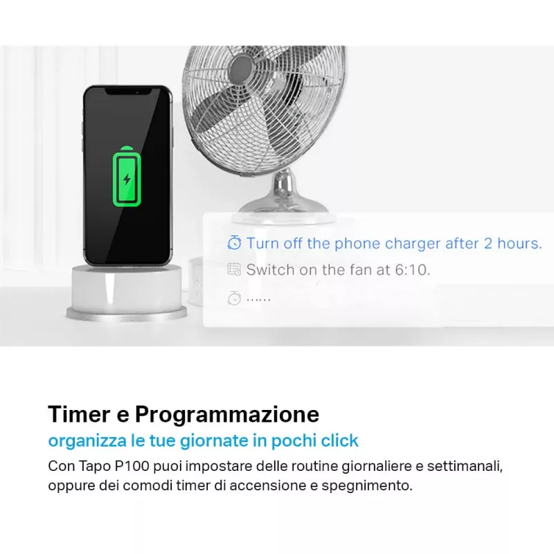 TP-LINK Tapo P100 smarter Stecker Weiß 2300 W