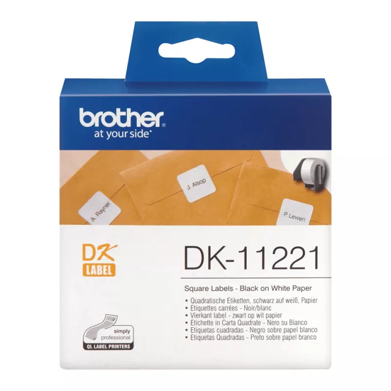 Quadratisches Papieretikett Brother DK11221