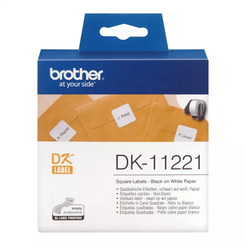 Quadratisches Papieretikett Brother DK11221