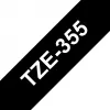 Etikettenband Brother TZe355 24mm Weiß auf Schwarz