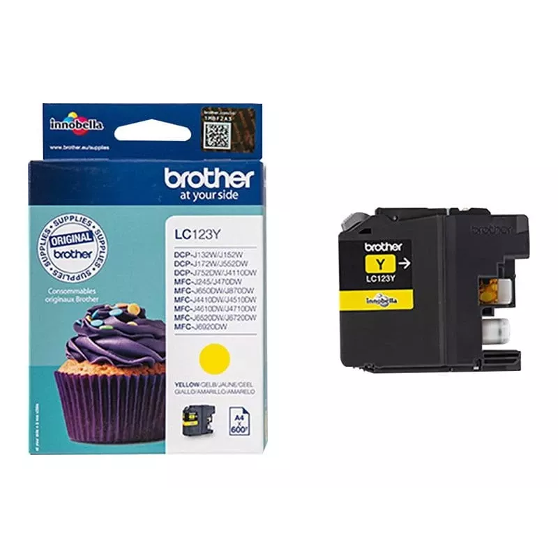 Tintenpatrone Brother LC123Y Gelb