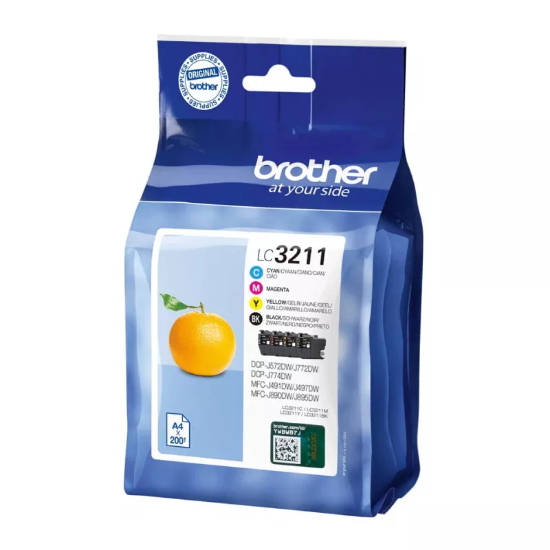 Cartridge Brother LC3211VALDR Schwarz Cyan Magenta Gelb