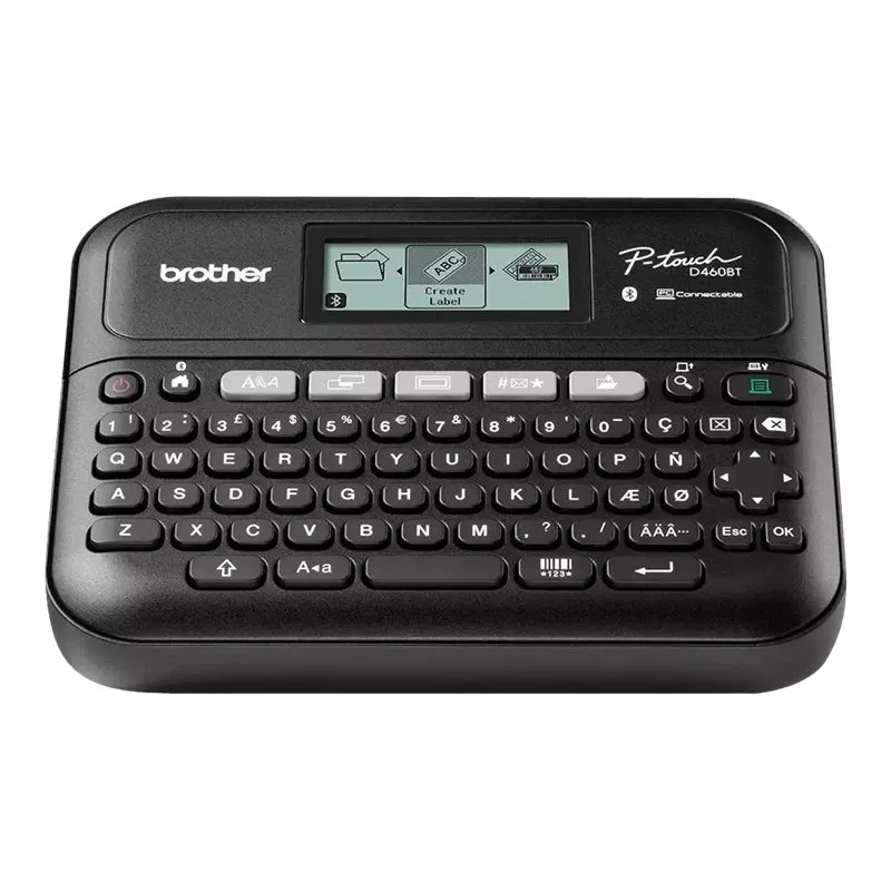 Etikettendrucker Brother PT-D460BTVP Thermotransfer 180×180 dpi 30 mm/s Kabelgebunden & Bluetooth QWERTY TZe-Band