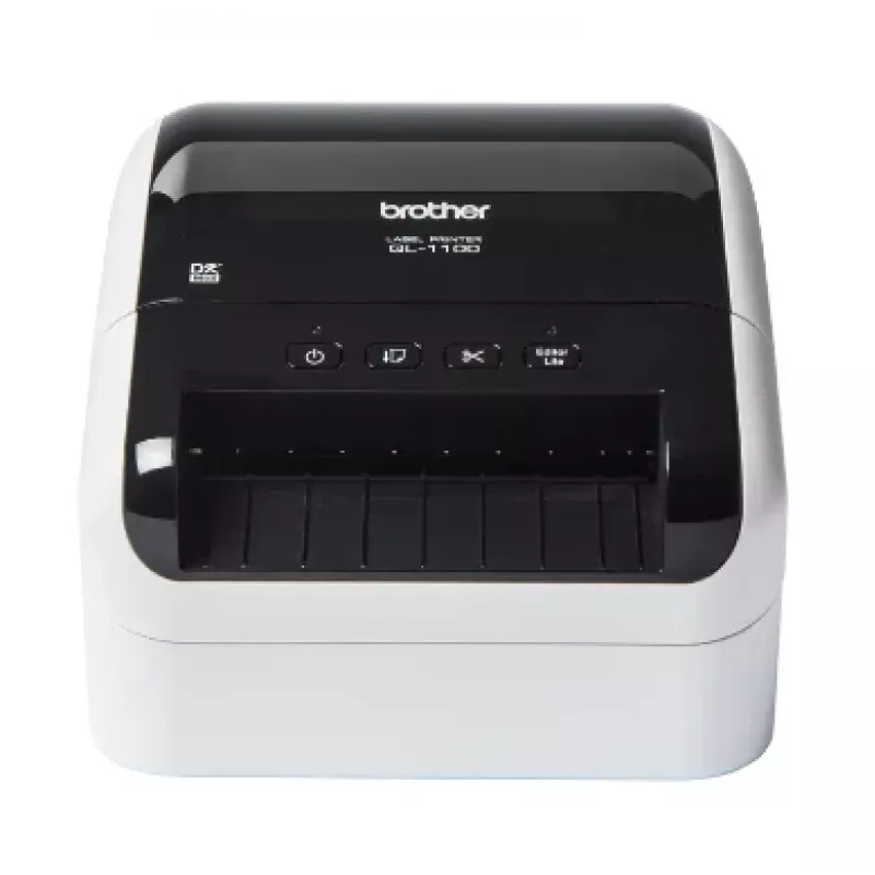 Brother QL-1110NWB, DK, Direktthermo, 300 x 300 DPI, 110 mm/s, Kabelgebunden & Drahtlos, Schwarz, Weiß