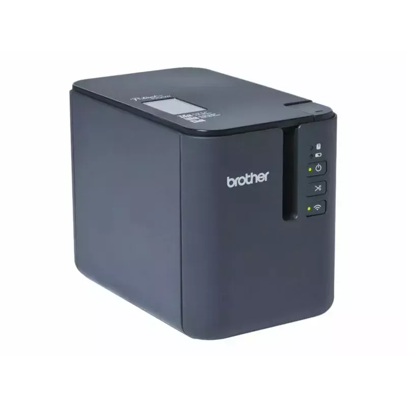 Thermo-Etikettendrucker Brother PT‑P900Wc Wi‑Fi — hochauflösender industrieller Etikettendruck, unterstützt gestanzte und Endlosbänder