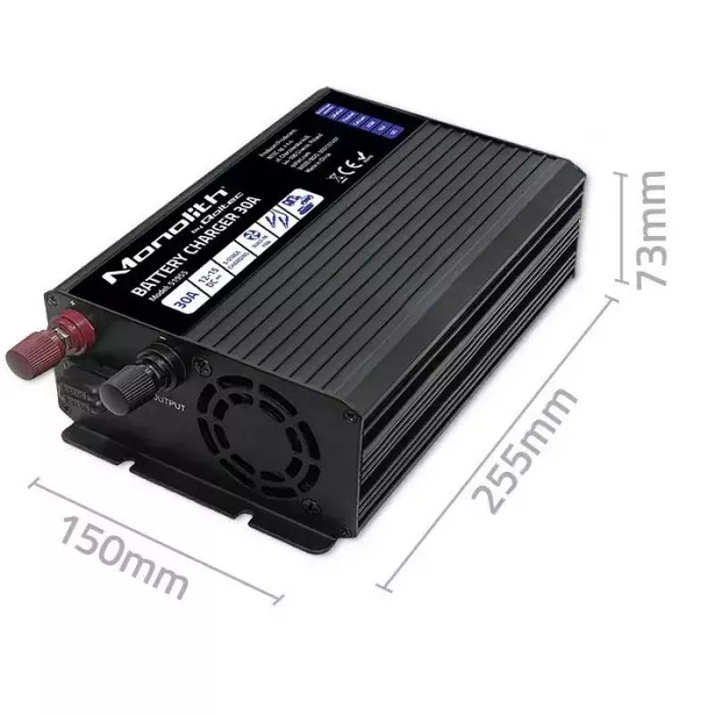 Batterieladegerät QOLTEC 51955 — 30A 12V für LiFePO4, AGM, GEL, SLA