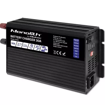 Batterieladegerät QOLTEC 51955 — 30A 12V für LiFePO4, AGM, GEL, SLA