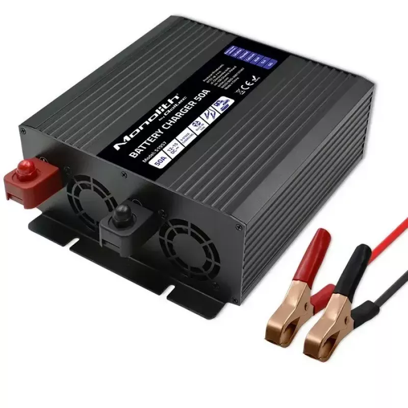 Batterieladegerät QOLTEC 51957 50A 12V für LiFePO4, AGM, GEL, SLA-Batterien