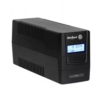Rebel Nanopower Plus 1000 USV | Off-line | Sinusoida | 1000VA | 600W | LCD | USB