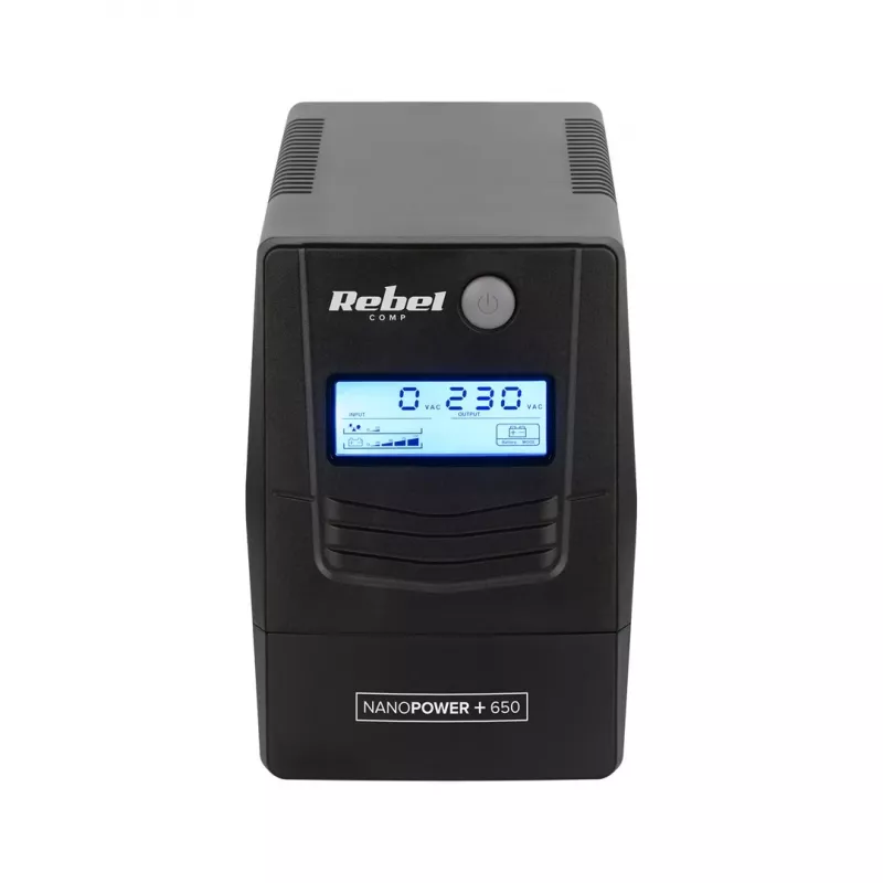 Rebel Nanopower Plus 1000 USV | Off-line | Sinusoida | 1000VA | 600W | LCD | USB
