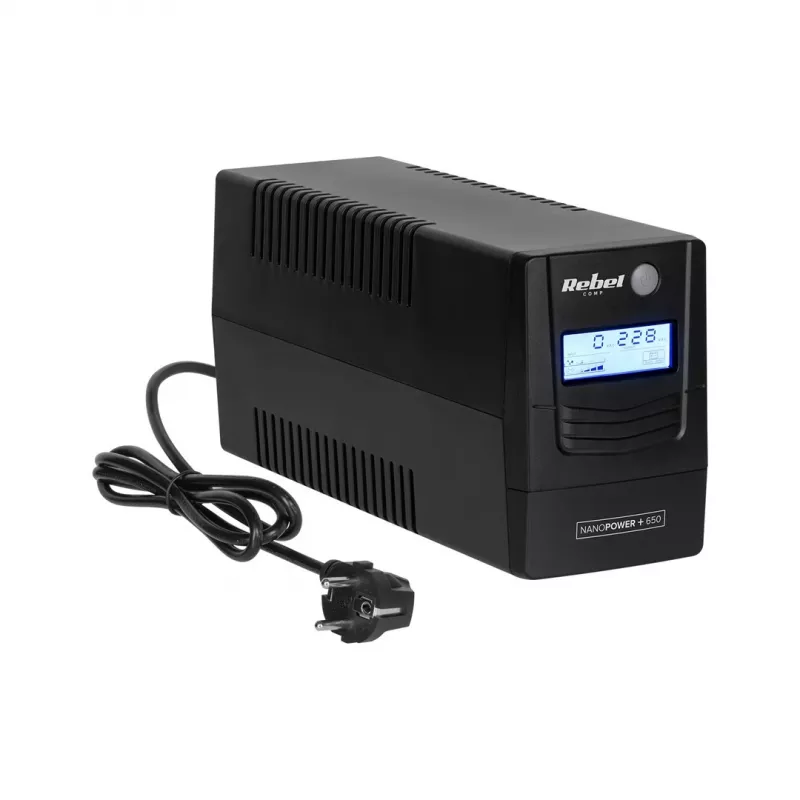 Rebel Nanopower Plus 1000 USV | Off-line | Sinusoida | 1000VA | 600W | LCD | USB