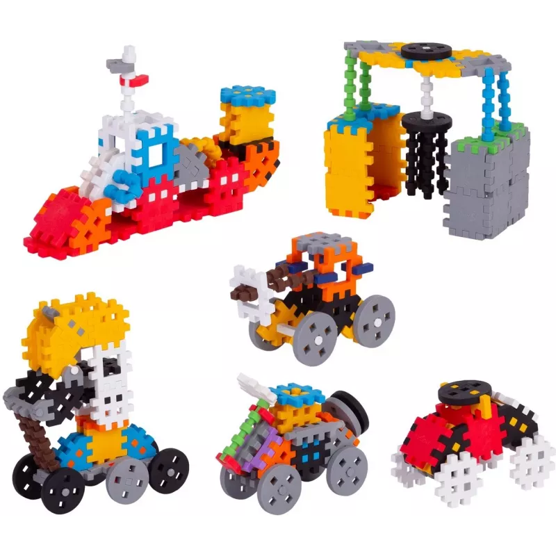 Bauklötze Marioinex Mini Waffle Constructor 300 — kompatibles Steckbauset, 300 Teile, mehrfarbig