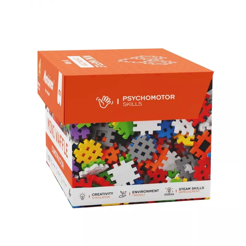Spielzeug-Baukastenset Marioinex Mini Waffle Konstruktor 500, 500 Teile, maschinenwaschbar, mehrfarbig
