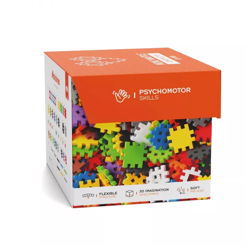 Spielzeug-Baukastenset Marioinex Mini Waffle Konstruktor 500, 500 Teile, maschinenwaschbar, mehrfarbig