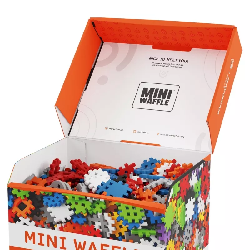 Spielzeug-Baukastenset Marioinex Mini Waffle Konstruktor 500, 500 Teile, maschinenwaschbar, mehrfarbig