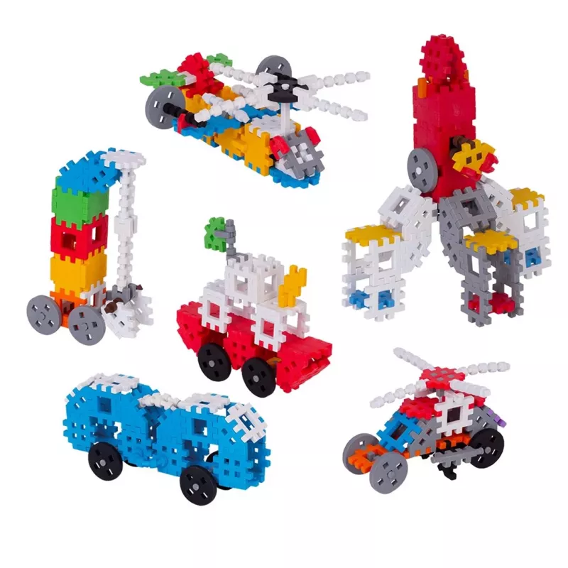 Spielzeug-Baukastenset Marioinex Mini Waffle Konstruktor 500, 500 Teile, maschinenwaschbar, mehrfarbig