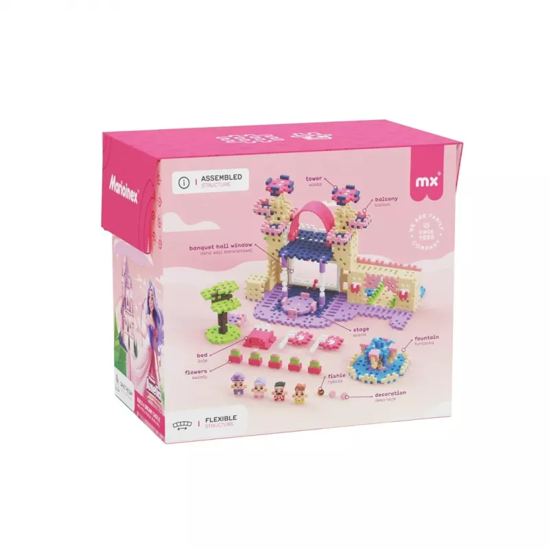 Spielzeug-Bauset Marioinex Waffle Mini Blocks Princess — 280 Teile, mehrfarbig, Box, Alter 6+