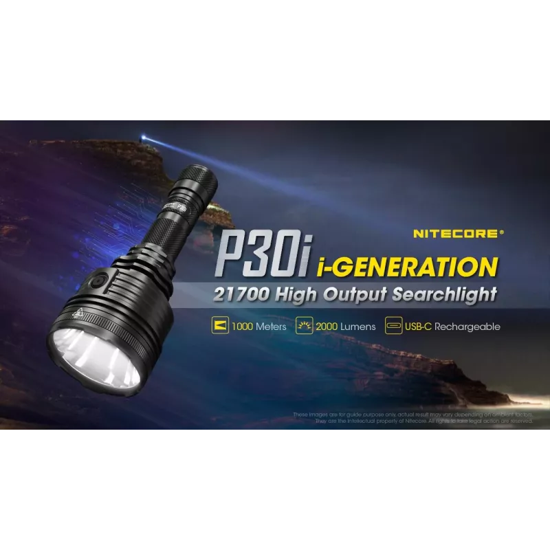 Nitecore P30i Schwarz Handtaschenlampe LED