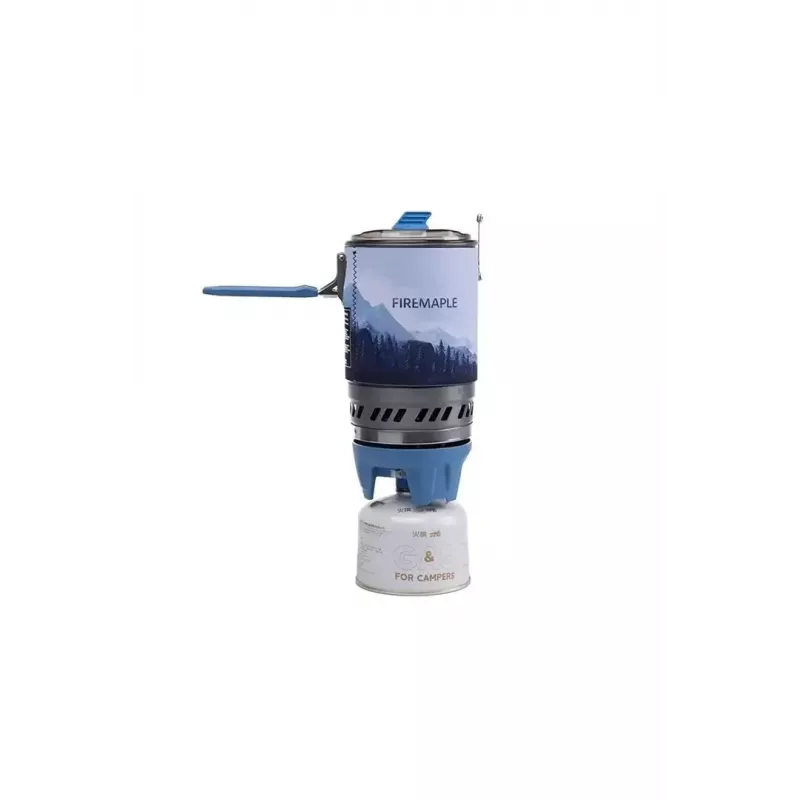 Tragbarer Kocher Fire-maple FMS-X5 — leichter kompakter Outdoor-Kocher, klappbare Beine, Einzelbrenner