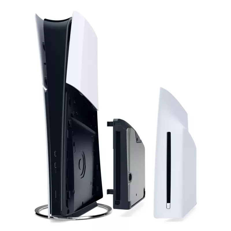Spielkonsole Sony PlayStation 5 schlank — 1 TB SSD, AMD Ryzen Zen 2 8-Kern 3,5 GHz, AMD RDNA 2 10,3 TFLOPS, 8K HDR, VR-fähig, Bluetooth 5.1, Wi‑Fi, Gigabit Ethernet