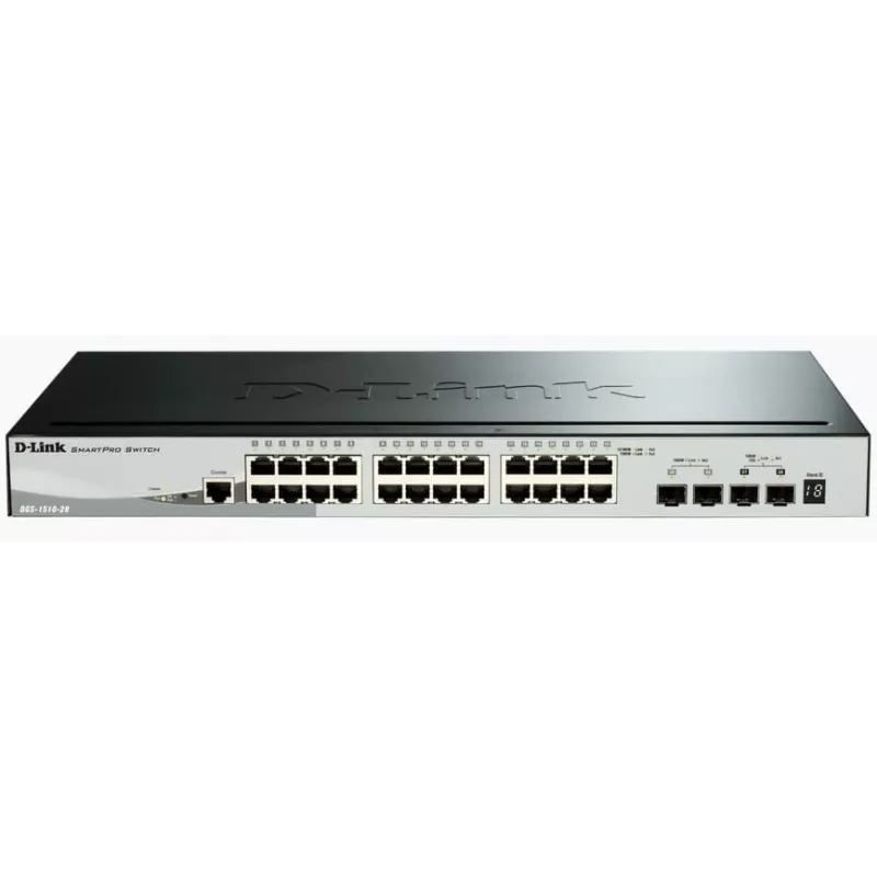 D-Link DGS-1510 Managed L3 Gigabit Ethernet (10/100/1000) Schwarz