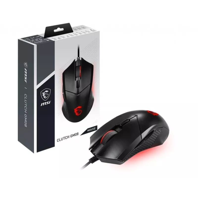 MSI | Clutch GM08 | Gaming-Maus | USB 2.0 | Schwarz