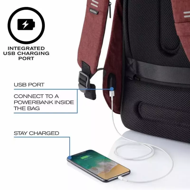 Rucksack XDDESIGN Bobby Hero Small — Diebstahlhemmender wasserabweisender Alltagsrucksack, kompakte Größe