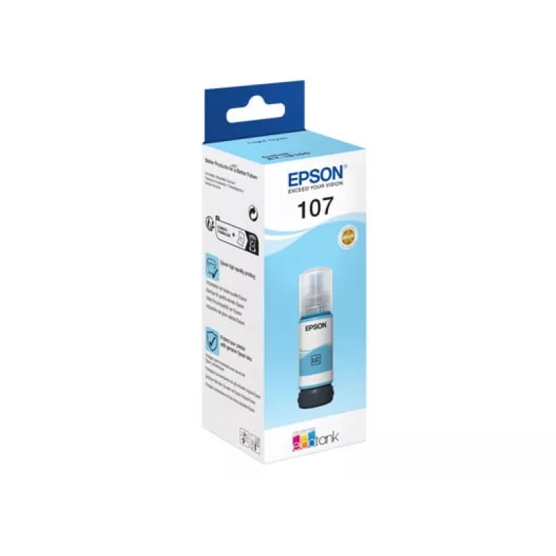 EPSON 108 EcoTank HellCyan Tintenflasche