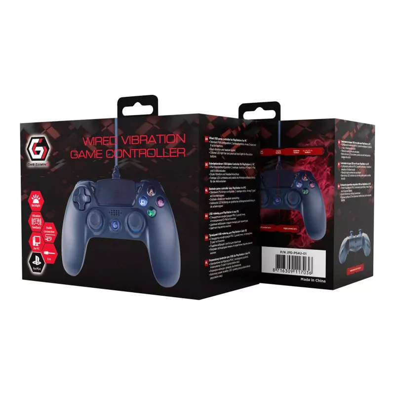 Gamepad Gembird JPD-PS4U-01 Schwarz USB
