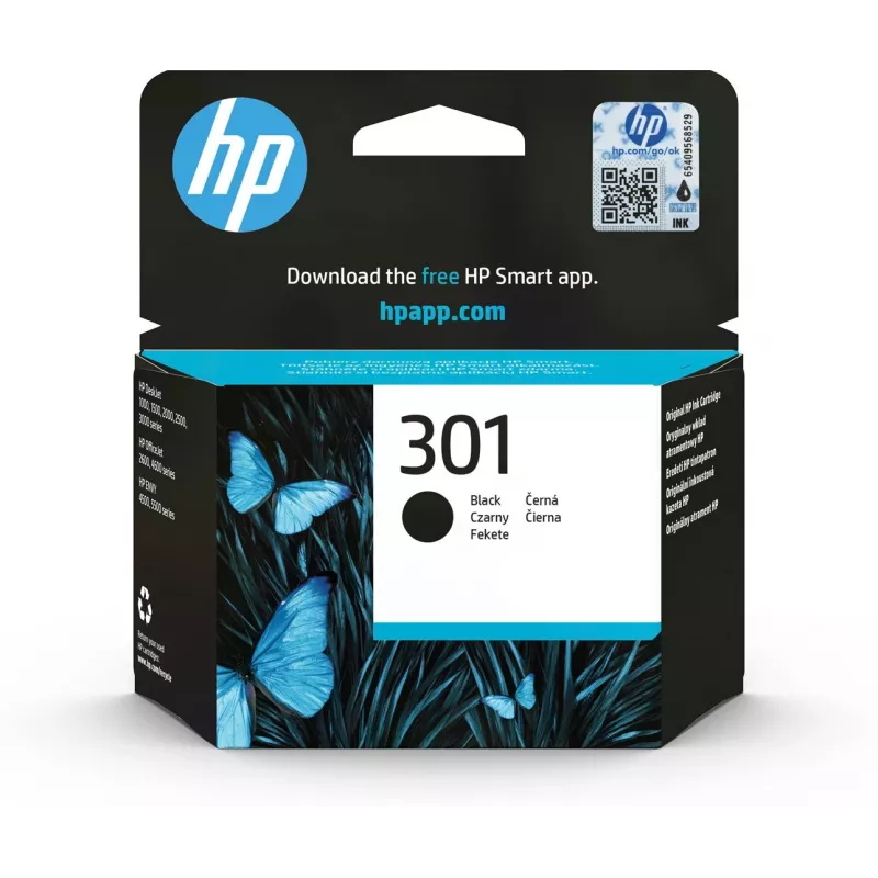 HP 301 Schwarz Original Tintenpatrone
