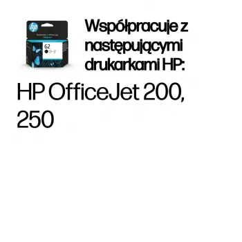 HP 62 Schwarz Original Tintenpatrone