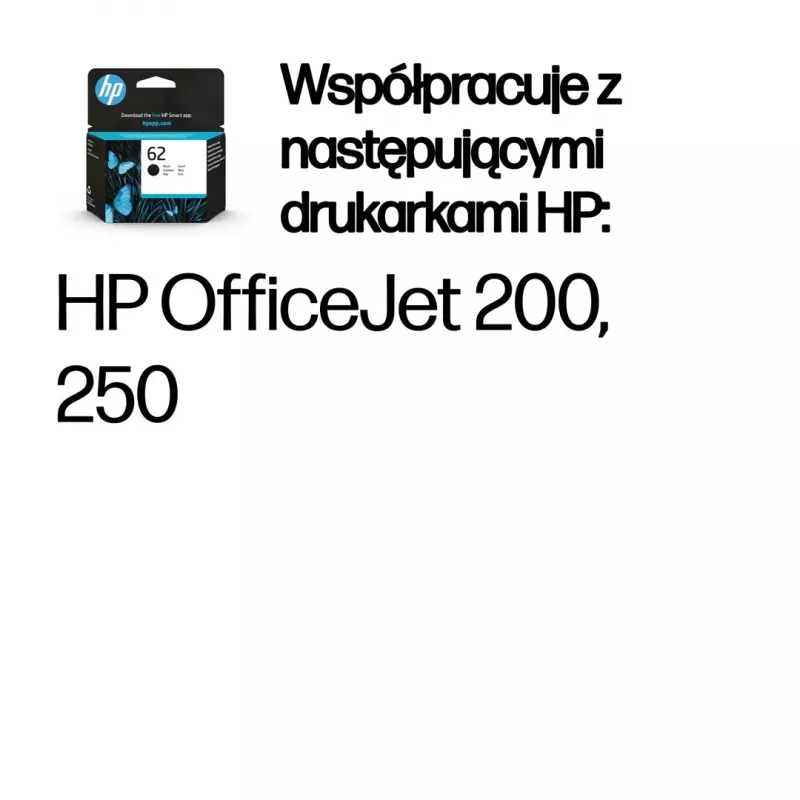 HP 62 Schwarz Original Tintenpatrone