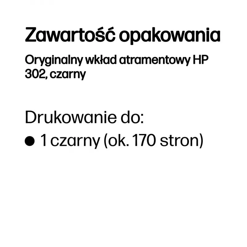 HP 302 Schwarz Original Tintenpatrone
