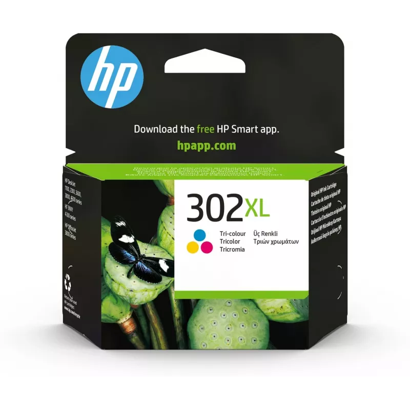 HP 302XL High Yield Tri-color Original Tintenpatrone