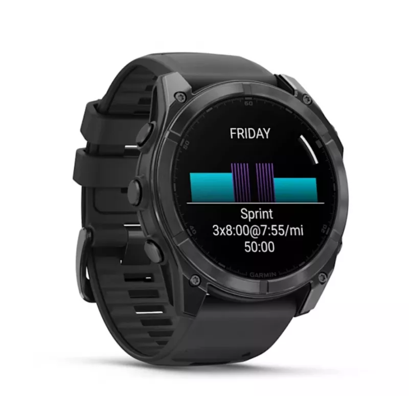 Garmin Fenix 8 3,56 cm (1,4) AMOLED 51 mm Digital 454 x 454 Pixel Touchscreen Titan WLAN GPS (Satellit)