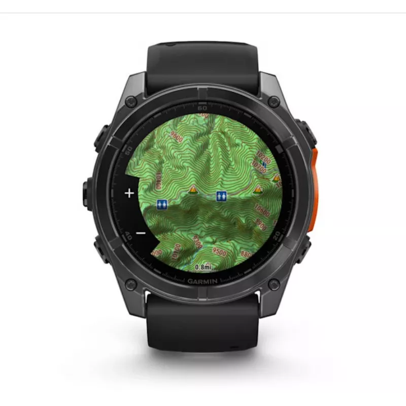 Garmin Fenix 8 3,56 cm (1,4) AMOLED 51 mm Digital 454 x 454 Pixel Touchscreen Titan WLAN GPS (Satellit)
