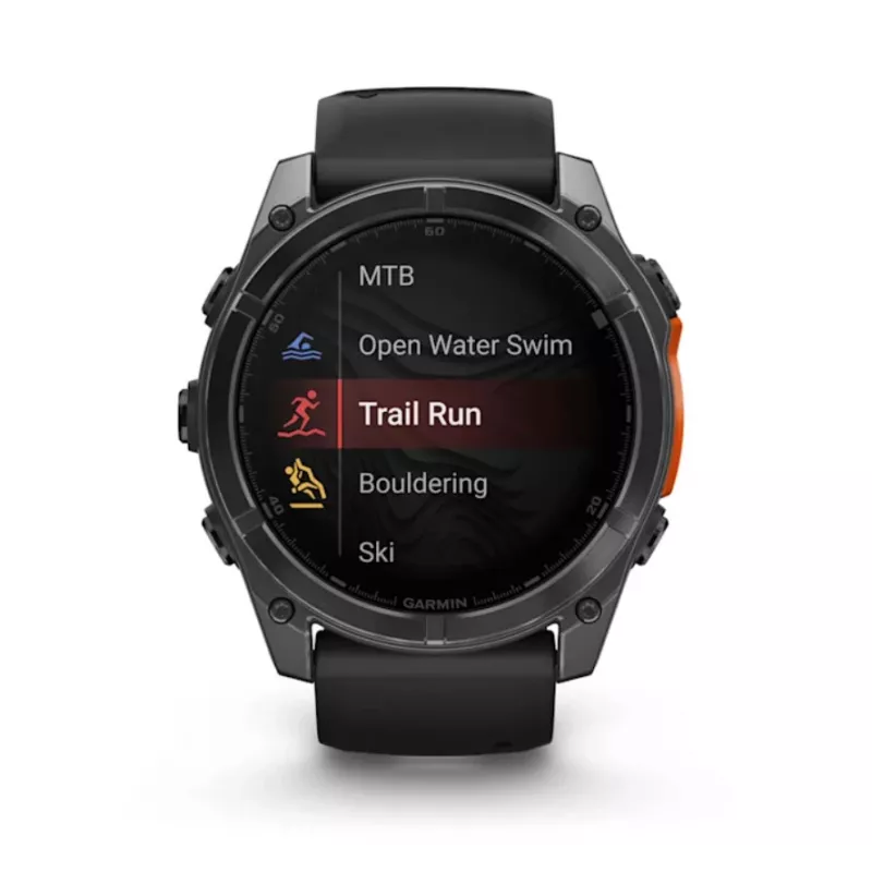 Garmin Fenix 8 3,56 cm (1,4) AMOLED 51 mm Digital 454 x 454 Pixel Touchscreen Titan WLAN GPS (Satellit)